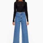 كو Bimba Y Lola culotte - جينز عالي الارتفاع أزرق 24BTV4445 ملابس