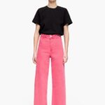 كو Bimba Y Lola culotte - جينز عالي الارتفاع الكرز 24BTV4447 ملابس