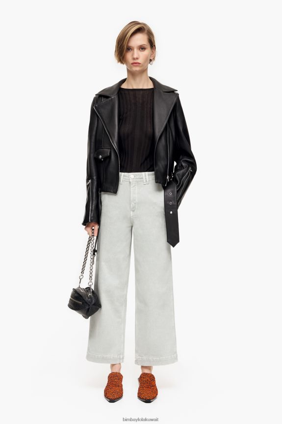 ⁦كو Bimba Y Lola culotte - جينز عالي الارتفاع نعناع 24BTV4444 ملابس⁩ - الصورة ⁦7⁩
