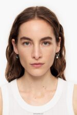 ⁦كو Bimba Y Lola أقراط طارة من الأحجار الصغيرة الفيروز 24BTV4736 مُكَمِّلات⁩ - الصورة ⁦2⁩