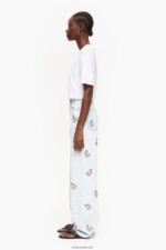 ⁦كو Bimba Y Lola بنطلون جينز واسع الساق مع الكرز أزرق 24BTV4408 ملابس⁩ - الصورة ⁦2⁩