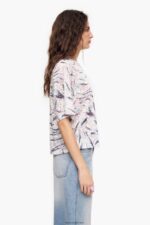 ⁦كو Bimba Y Lola تي شيرت بطبعة جناح فراشة أبيض 24BTV4302 ملابس⁩ - الصورة ⁦2⁩