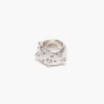 كو Bimba Y Lola خاتم اللؤلؤ الكريستال الفضي 24BTV4685 مُكَمِّلات
