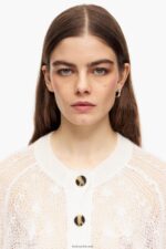 ⁦كو Bimba Y Lola سترة الموهير مفتوحة متماسكة بيج فاتح 24BTV4378 ملابس⁩ - الصورة ⁦4⁩