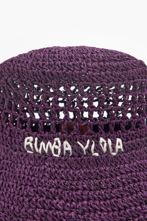 ⁦كو Bimba Y Lola قبعة دلو من الرافية أرجواني 24BTV4855 مُكَمِّلات⁩ - الصورة ⁦3⁩