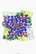 ⁦كو Bimba Y Lola وشاح بشعار القلوب نعناع 24BTV4615 مُكَمِّلات⁩ - الصورة ⁦4⁩